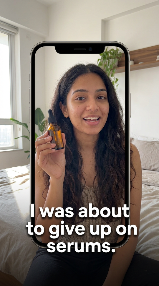 Skincare testimonial