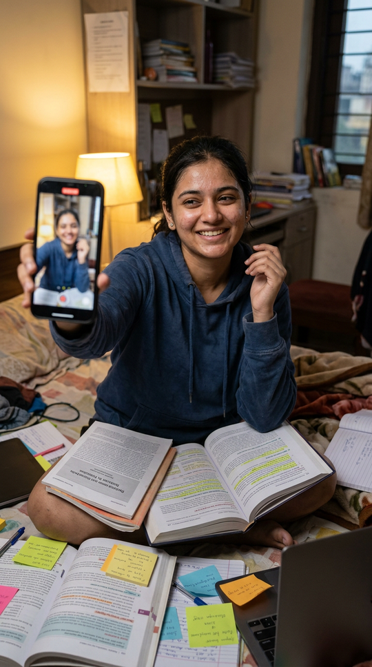 Exam-prep app storytime